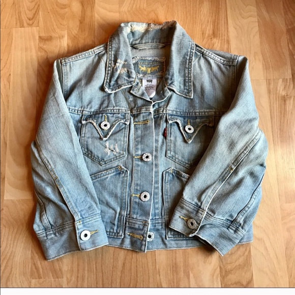 Levi's Jackets & Blazers - LEVIS DENIM JACKET with distressing